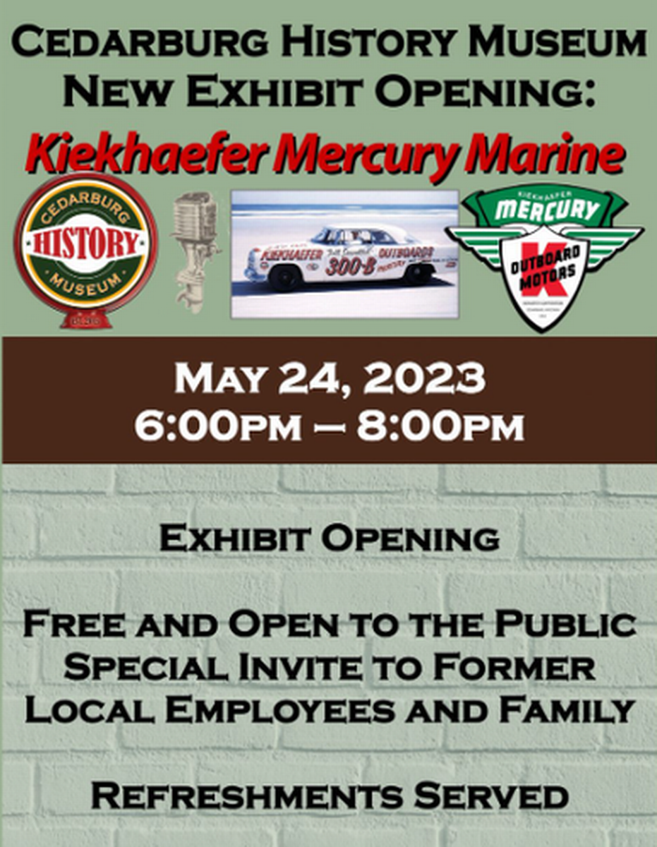 Kiekhaefer Mercury Marine Exhibit at the Cedarburg History Museum Sep 29, 2023